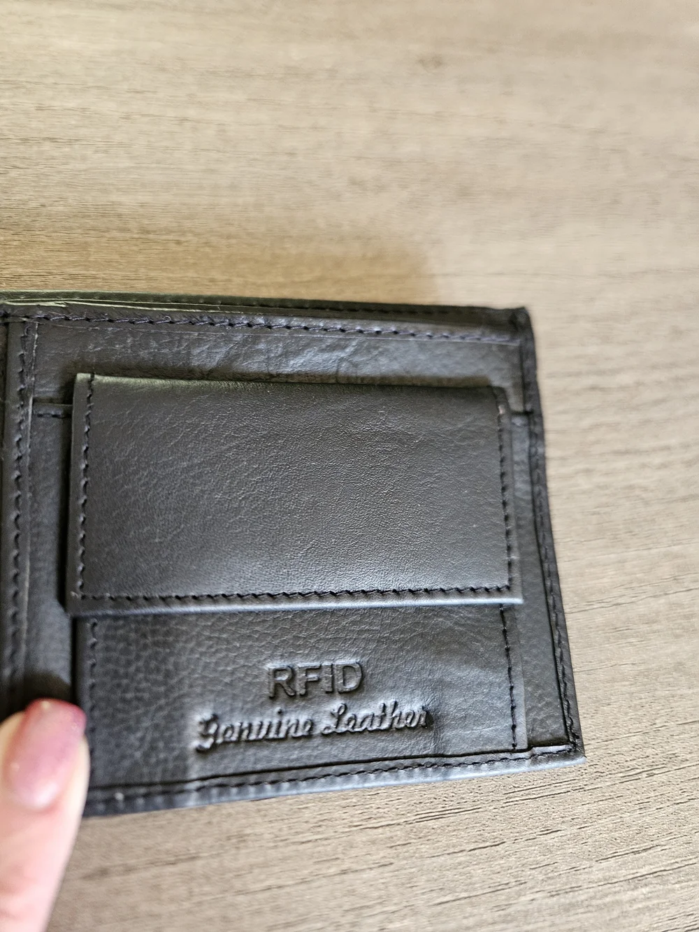 Berreri Black Leather Men's Bi-Fold Wallet-NWT